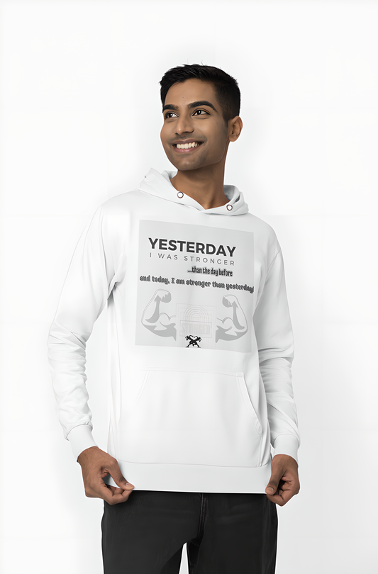 MG.Basic Hoodie - Yesterday I was Stronger